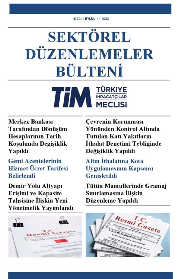 16-30 Eylül 2023 Bülteni 